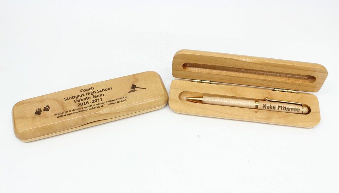 Wood Pen Set, Personalized Engraved Gift, Custom Wooden Pens for Men ...