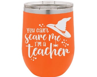 Personalized Tumbler Halloween Tumbler Wedding Gifts Engraved Tumbler Corporate Gift Favorite Teacher Teachers Gift