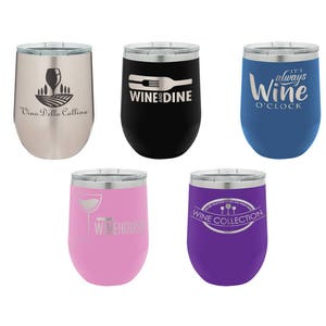 Metal Wine Glass Engraved Wine Glass Personalized Wine Glass Wine Glass With Lid Monogram Tumbler Metal Wine Tumbler Bridal Party Gift