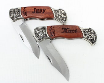 Pocket Knife,Personalized Knife,Fishing Knife,Hunting Knife,Survival,Engraved Knife,Folding Knife,Groomsmen Gift,His and Hers Knives,FQ001RW