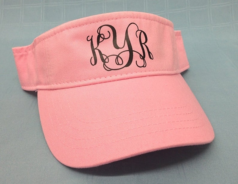 Monogram Ladies Hatgolf Visor Monogrammed Visor Etsy