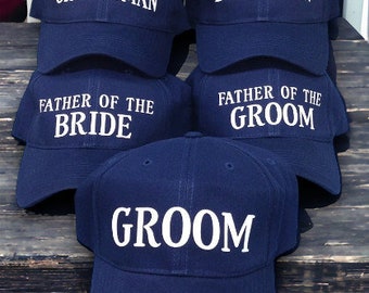 Personalized Hat,Wedding Hats,Grooms Hat,Best Man Hat,Groomsman Gift,Baeball Cap,Structured Cap,Custom Hat,Trucker Cap,Dad Hat