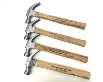 Personalized Hammer Engraved Hammer Gift for Dad Fathers Day   Best Man Gift Father of Bride Father of Groom Claw Hammer