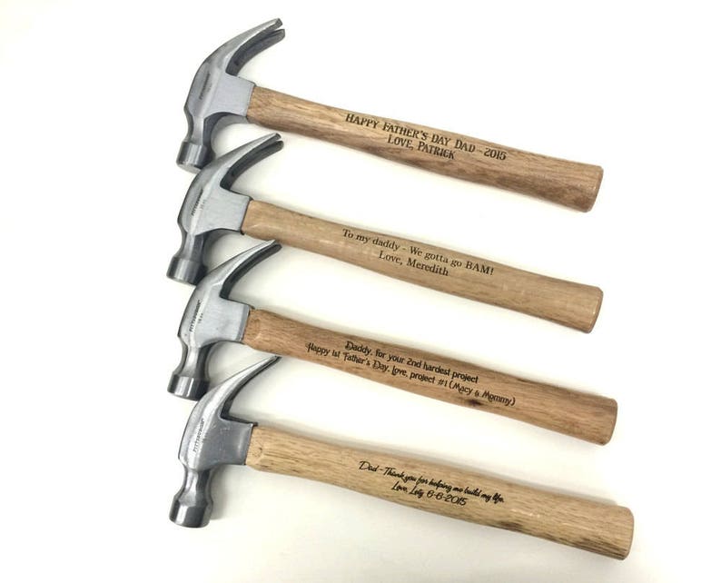 Personalized Hammer Engraved Hammer Gift for Dad Fathers Day Best Man Gift Father of Bride Father of Groom Claw Hammer image 1