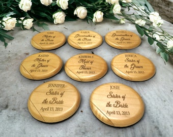 Personalized Pocket Mirror,Laser Engraved Pocket Mirror, Maid of Honor Gift, Bridesmaid Gift, Mother of the Bride Gift,LGMIRROR