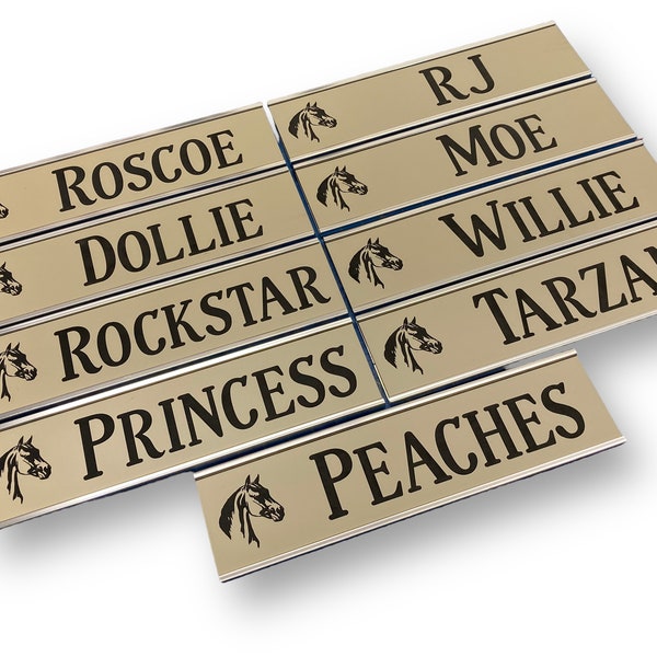Horse Name Plate Etsy