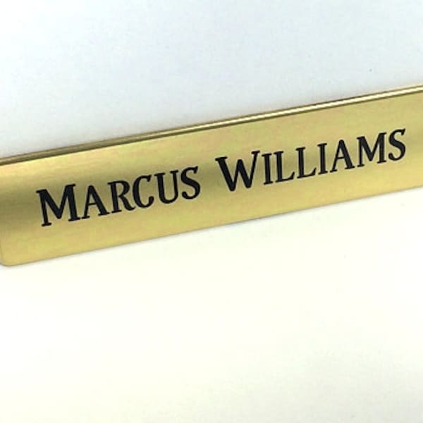 Engraved Brass Engraved Name Tag Solid Brass Tag Personalized Name Tag Laser Engraved