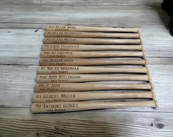18" Mini Baseball Bats Ring Bearer Gift Best Man Gift Engraved Bat Baseball Gift Flower Girl Gift ASH18