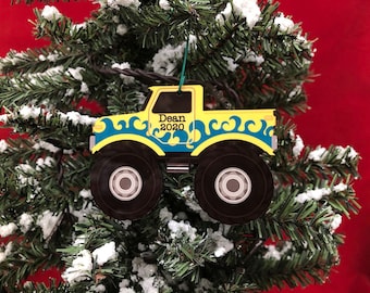 Christmas ornament Personalized Ornament Kids Ornament Muscle Car Monster Truck Boys Ornament Girls Ornament Stocking Stuffer