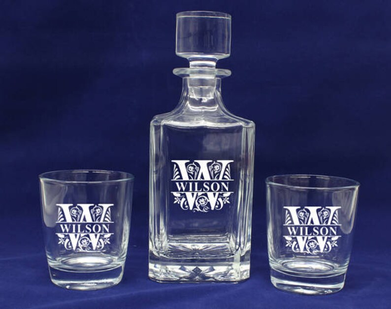 Scotch Decanter Personalized Decanter Monogrammed Decanter Etsy