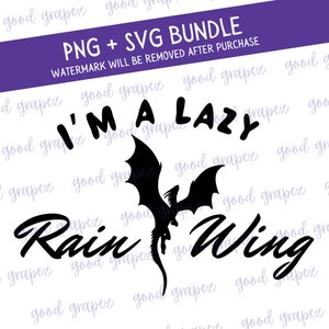 Lazy Rain Wing PNG + Download digitale di file SVG