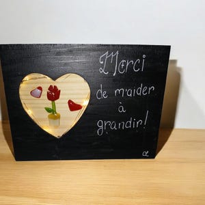 Plaque: Thank you for helping me grow