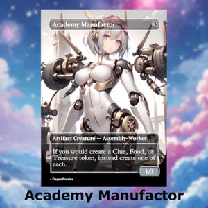 Academy Manufactor MTG Proxy / Carta MTG Waifu Anime Style / EDH Commander Custom Proxy / Carta Premium Inglese