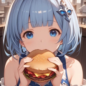 3x Anime Food & Treasure Token Set - Custom MTG doppelseitige Waifu Token - EDH Proxy