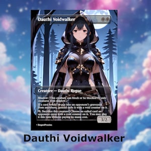 Dauthi Voidwalker MTG Proxy Waifu Anime Card | Carte MTG premium personnalisée EDH Commander