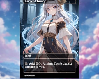 Ancient Tomb MTG Proxy | Waifu Anime Style MTG Card | EDH Commander Custom Proxy | Premium English Card