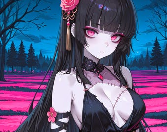 Folie-anime-zombie-token | Aangepaste holografische animekaart