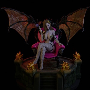 Lady Anastasya Statue STL File, 3D Digital Printing STL File for 3D Printers, Movie Characters, Games, Figures, Diorama 3D Model
