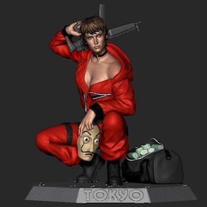 Tokyo Statue STL File, 3D Digital Printing STL File for 3D Printers, Movie Characters, Games, Figures, Diorama 3D Model