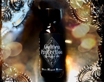 Golden Protection SPELL Oil by White Magick Alchemy