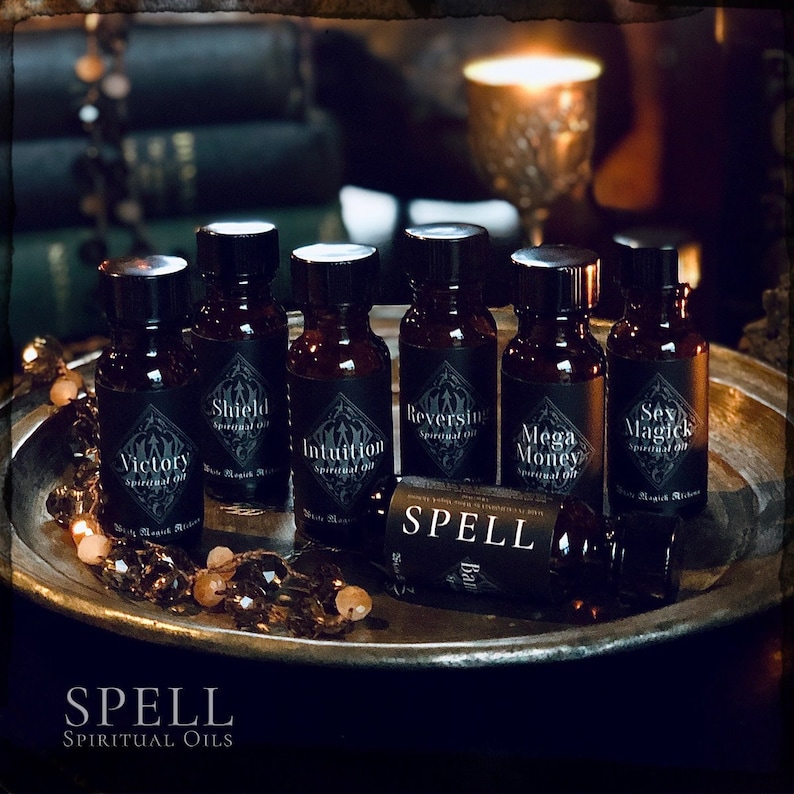 SPELL Oils Black Label Collection Spiritual Oils Choose Your Intentions by White Magick Alchemy image 2