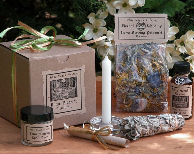 Home Blessing Ritual Spell Kit . for Clearing, Cleansing and Banishing