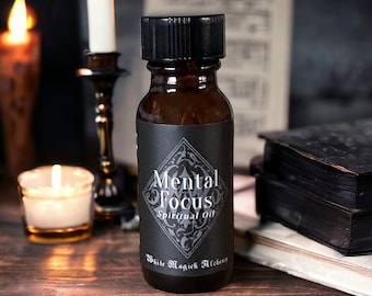 Mental Focus SPELL Oil by White Magick Alchemy Pagan, Wicca, Witchcraft