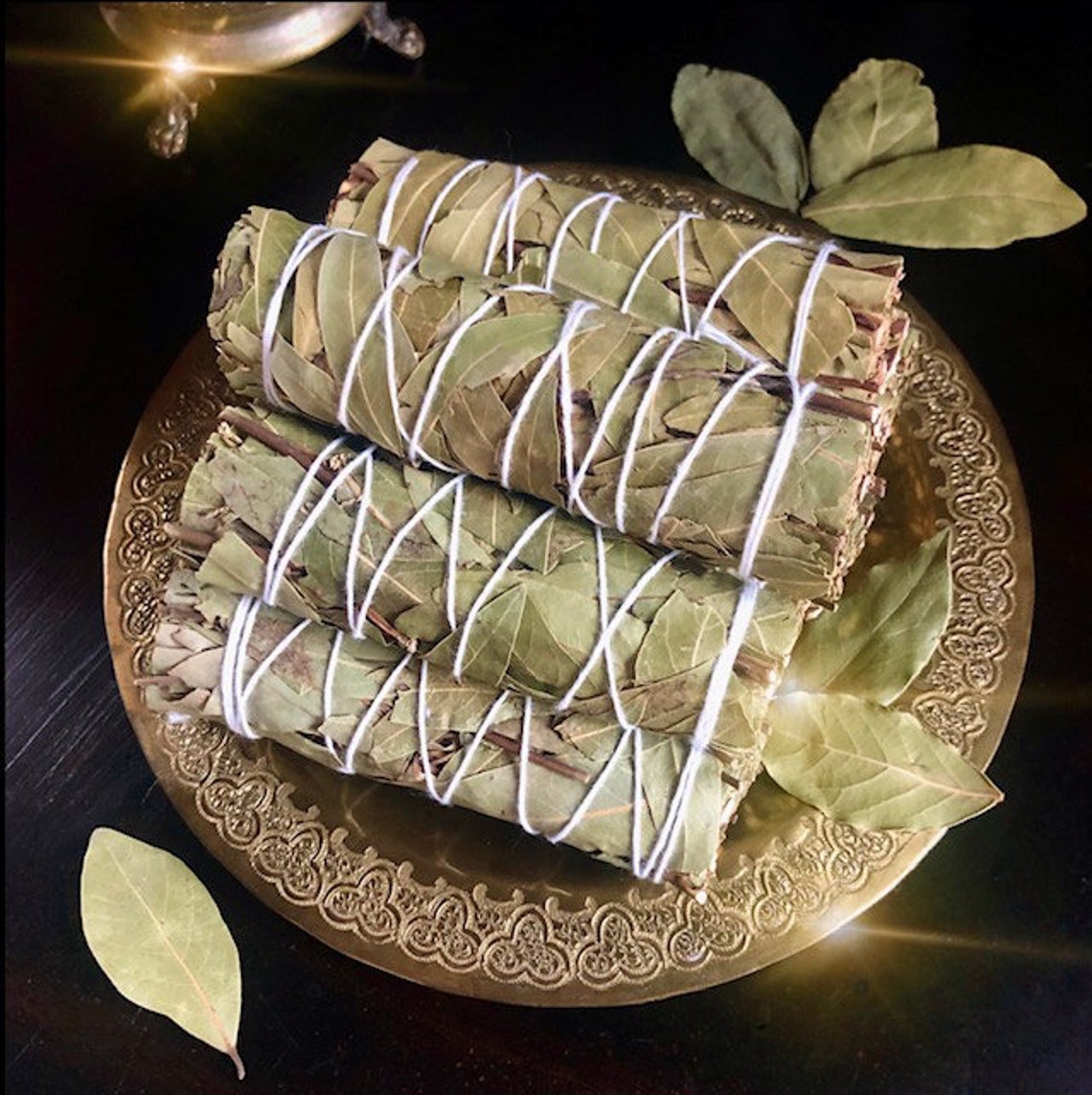 Bay Leaf Smudge Wands for Clearing Space Etsy