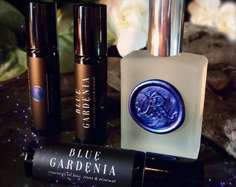 Blue Gardenia | Alchemy Ritual Perfume Oil, Essences of Love, Trust, Moon & Goddess Energy