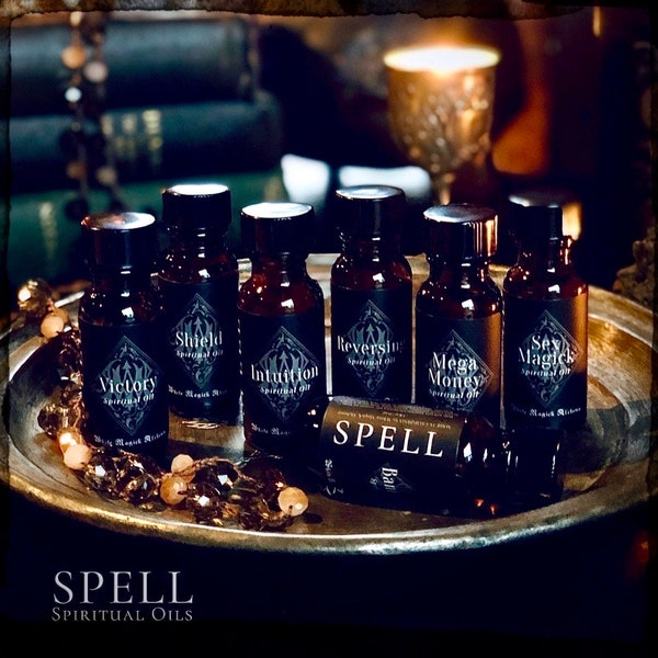 Spell Oils | Black Label Collection | Spiritual Oils Choose Your Intentions by White Magick Alchemy