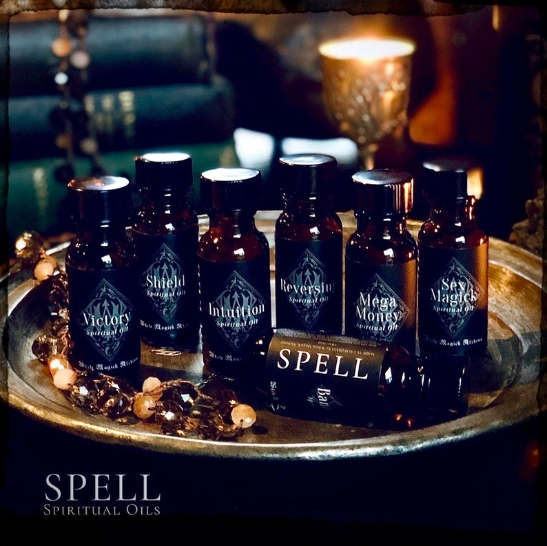 SPELL Oils Black Label Collection Spiritual Oils Choose Your Intentions by White Magick Alchemy image 1