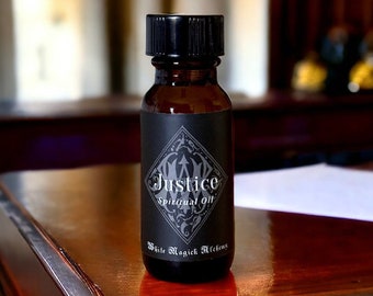 Justice Spell Oil by White Magick Alchemy, Pagan Wiccan Witchcraft