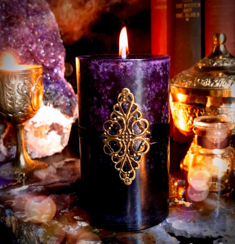 Hekates Crossing Candles, Goddess Candles, Pagan, Wiccan, Witchcraft Ritual Candles image 1