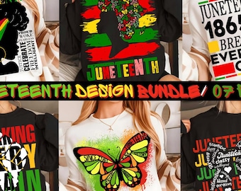 Juneteenth png-bundel, Breaking Every Chain png, Coquette Juneteenth png, Black History Month-shirt png, sinds 1865 png, free-ish png