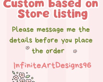 Custom Based On Store Listing Png, Custom PNG, Personalized Png, Custom Design Listing, Create Your Own Design, Create My Own Design
