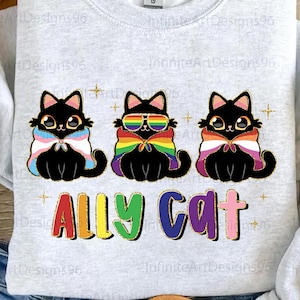 Ally Cat Png, Ally Cat Be Art Gay Regenbogen Png, Urheberrechte Png, Regenbogen LGBT Pride Flagge Png, Pride Month Png, LGBT Png, Soziale Gerechtigkeit
