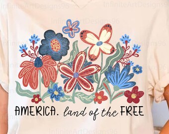 Pays des png libres, Boho America png, fleur vintage de l'Amérique png, Png patriotique, Drapeau de l'Amérique Png, Png rétro 4 juillet, Png États-Unis, Floral