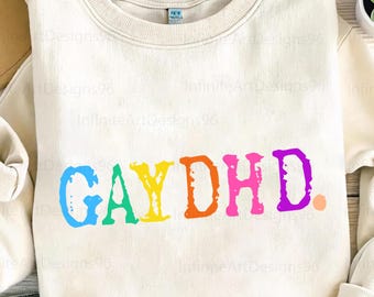 GayDHD Png, LGBT Png, Social Justice, Human Rights Png, Rainbow LGBT Pride Flag Png, Pride Month Png, LGBT Shirt Png,Lgbt Pride Png,colorful