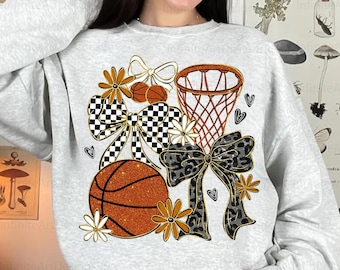 Coquette-basketbalsublimatie, wedstrijddag, glitterbasketbalmoeder png, glitterbasketbalmoeder png, geruite basketbal, Raising Ballers, Coquette Game Day png