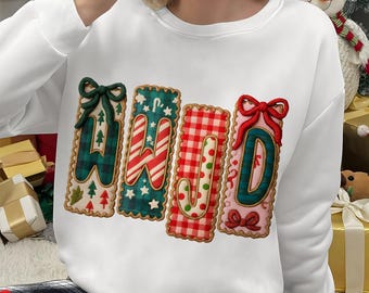 WWJD PNG Christmas PNG, Christian Sweater Design, Girly Coquette Bow, Preppy Floral Png, Bible Verse Png, Religious Png, Floral Jesus Png