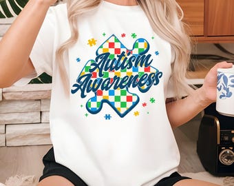 Retro karierte Autismus png, Autismus Bewusstseinsband png, Autismus Bewusstseinsband png, Autismus Band png, Puzzleteile Png, sublimieren Design