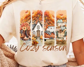 Cozy season png, Watercolor Fall png, Girly Fall Coquette Bow Png, Fall Pumpkin Png, Fall Sublimation Design, Pumpkin Spice Png