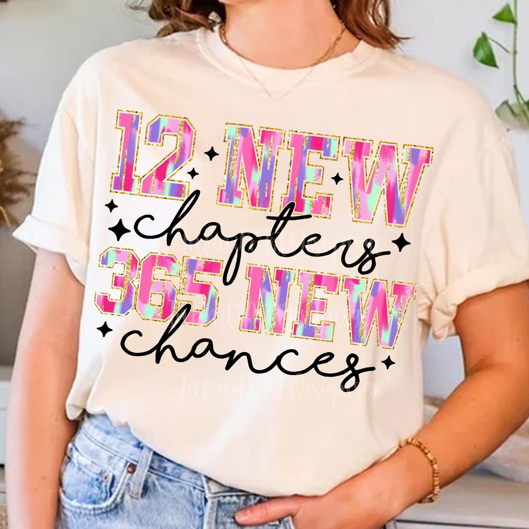 12 New Chapters 365 New Chances Png, Pink Brushstroke Varsity Png, New ...