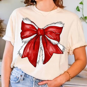 Christmas santa Coquette Bow png,Santa claus png,Christmas Season Png,Xmas coquette bow png,christmas png,tis the season png,christmas vibes