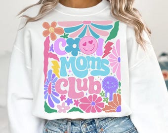 Cool Mom Club PNG, Christian Mama Png, Mom Life png, trendy mom png, Groovy Mom png, Mama png, Gift For Mom Png, Happy mother's Day png