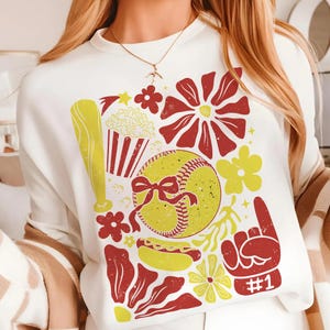 Retro Coquette Softball Png, Boho Floral Softball Png, Game Day Shirt Design, Softball Coquette Bow Png, Softball Mom, Softball Mama Png