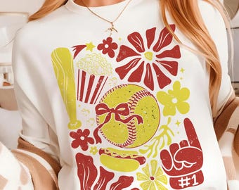 Retro Coquette Softball Png, Boho Floral Softball Png, Game Day Shirt Design, Softball Coquette Bow Png, Softball Mom, Softball Mama Png
