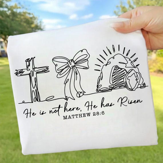 He Is Not Here, He Has Risen Matthew 28:6 png, easter png, retro easter png, Easter Jesus png, easter coquette bow png,  happy easter png