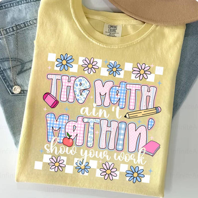 Funny Math Teacher Png, Back to School Png, the Math Ain't Mathin Meme ...