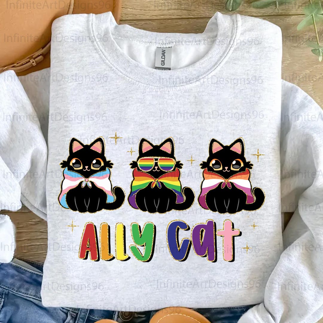 Ally Cat Png, Ally Cat Be Kind Gay Rainbow Png, Human Rights Png ...